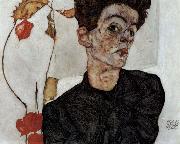 Egon Schiele Self-portrait oil painting picture wholesale